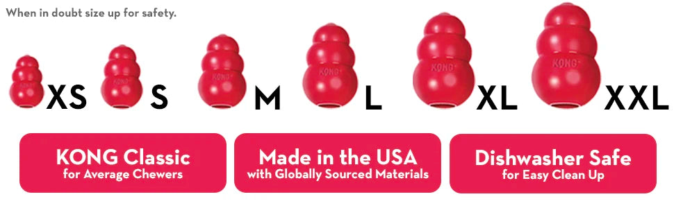 SMALL DOG KONG CHEW - Classic Collection Up to 20lbs(9kg)