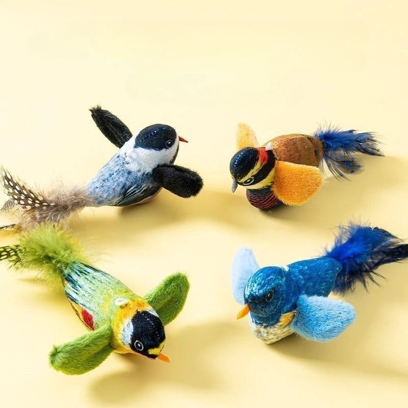INDOOR INTERACTIVE BIRD TOY W/ REALISTIC SOUNDS
