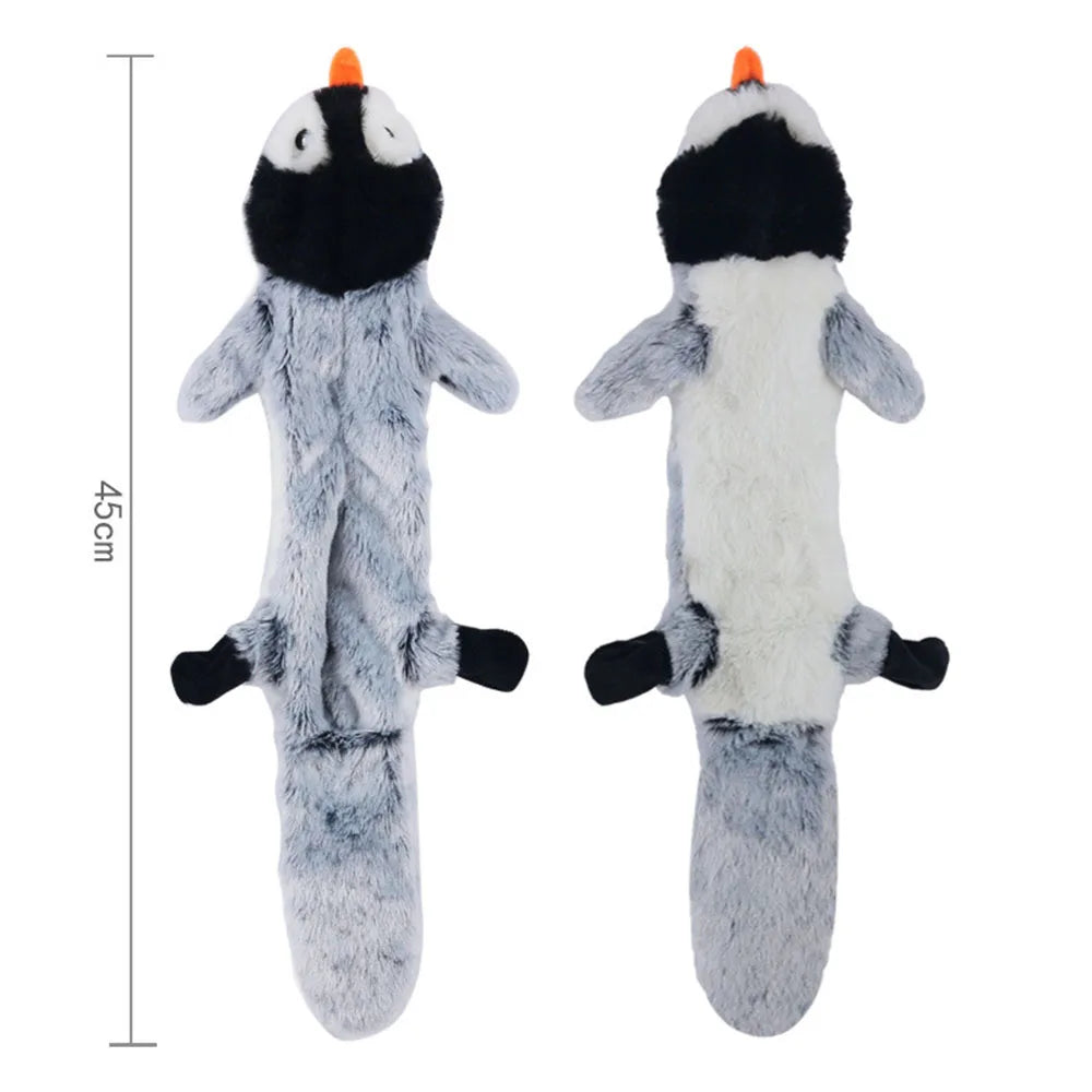 STUFFINGLESS Animal Shaped Dog Toy with Squeakers