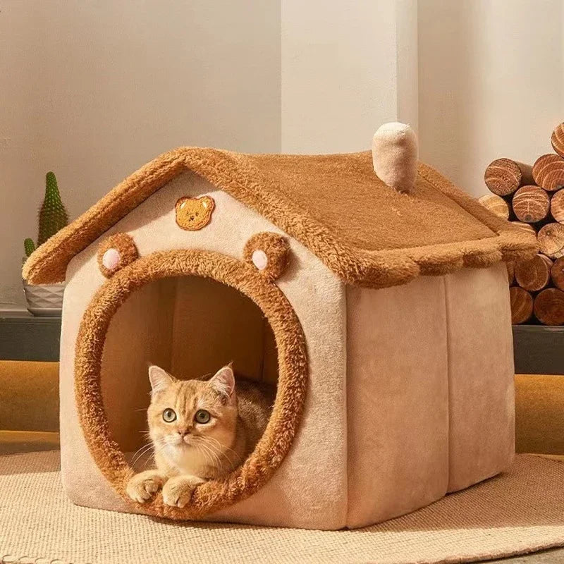 FOLDABLE CAT HOUSE - WASHABLE