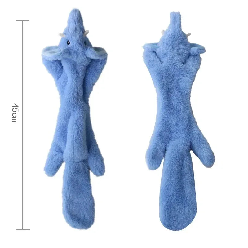 STUFFINGLESS Animal Shaped Dog Toy with Squeakers