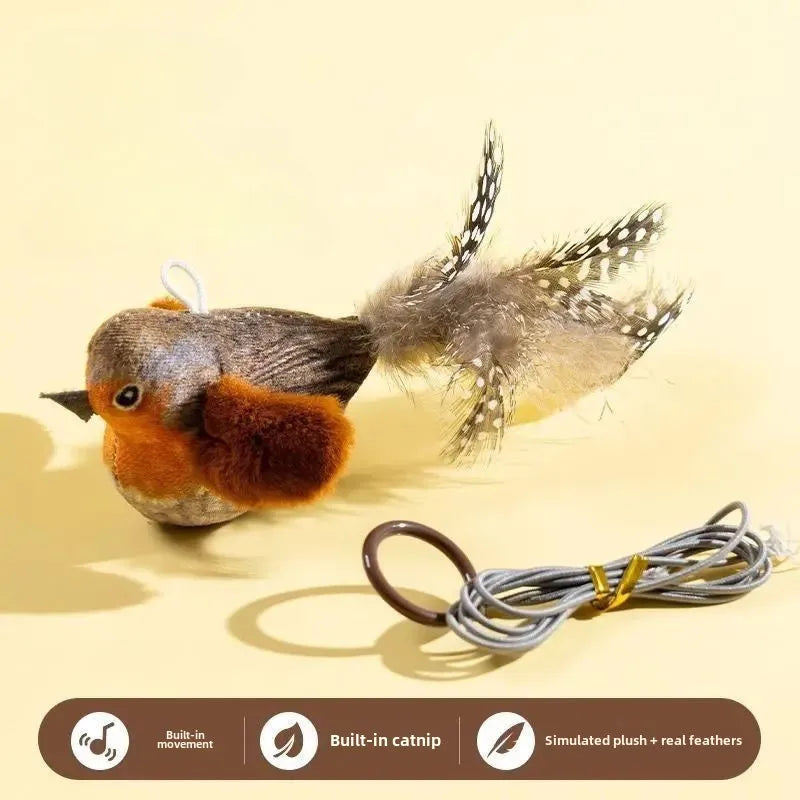 INDOOR INTERACTIVE BIRD TOY W/ REALISTIC SOUNDS