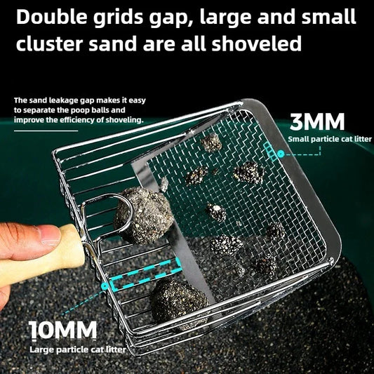 STAINLESS STEEL CAT LITTER SCOOP