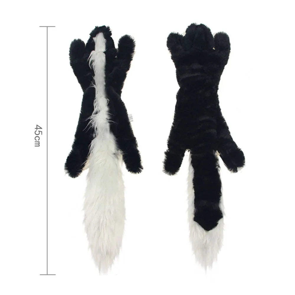 STUFFINGLESS Animal Shaped Dog Toy with Squeakers