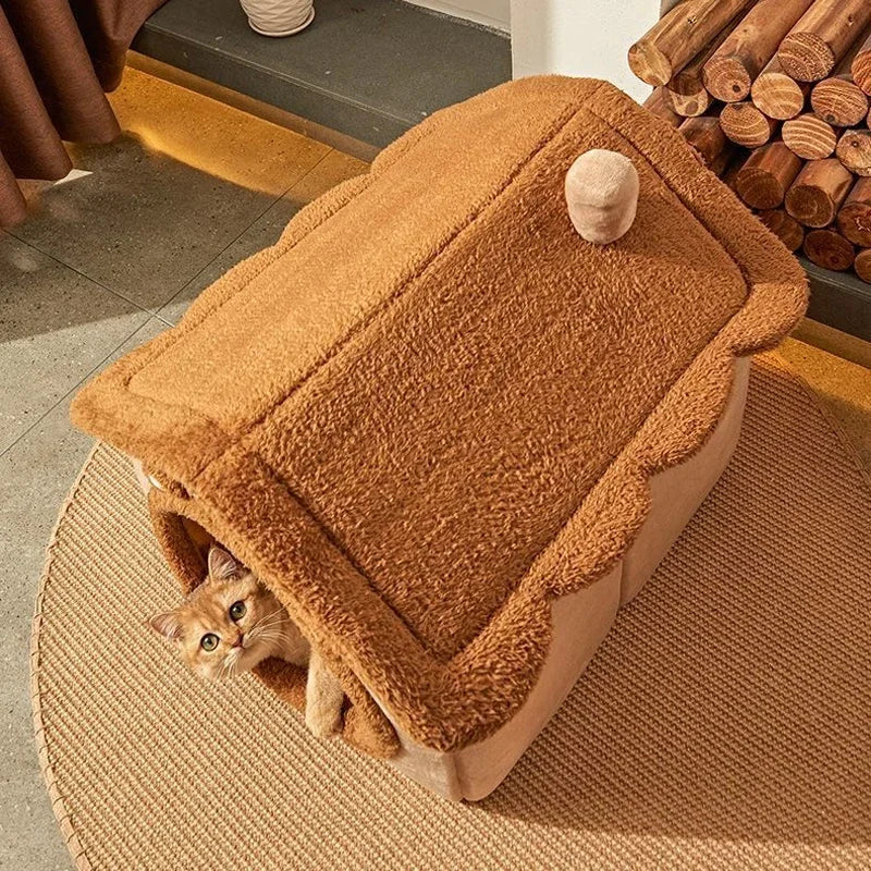 FOLDABLE CAT HOUSE - WASHABLE