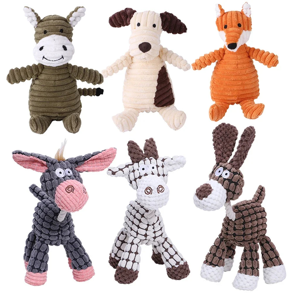 Plush Animal Shaped Dog Toy