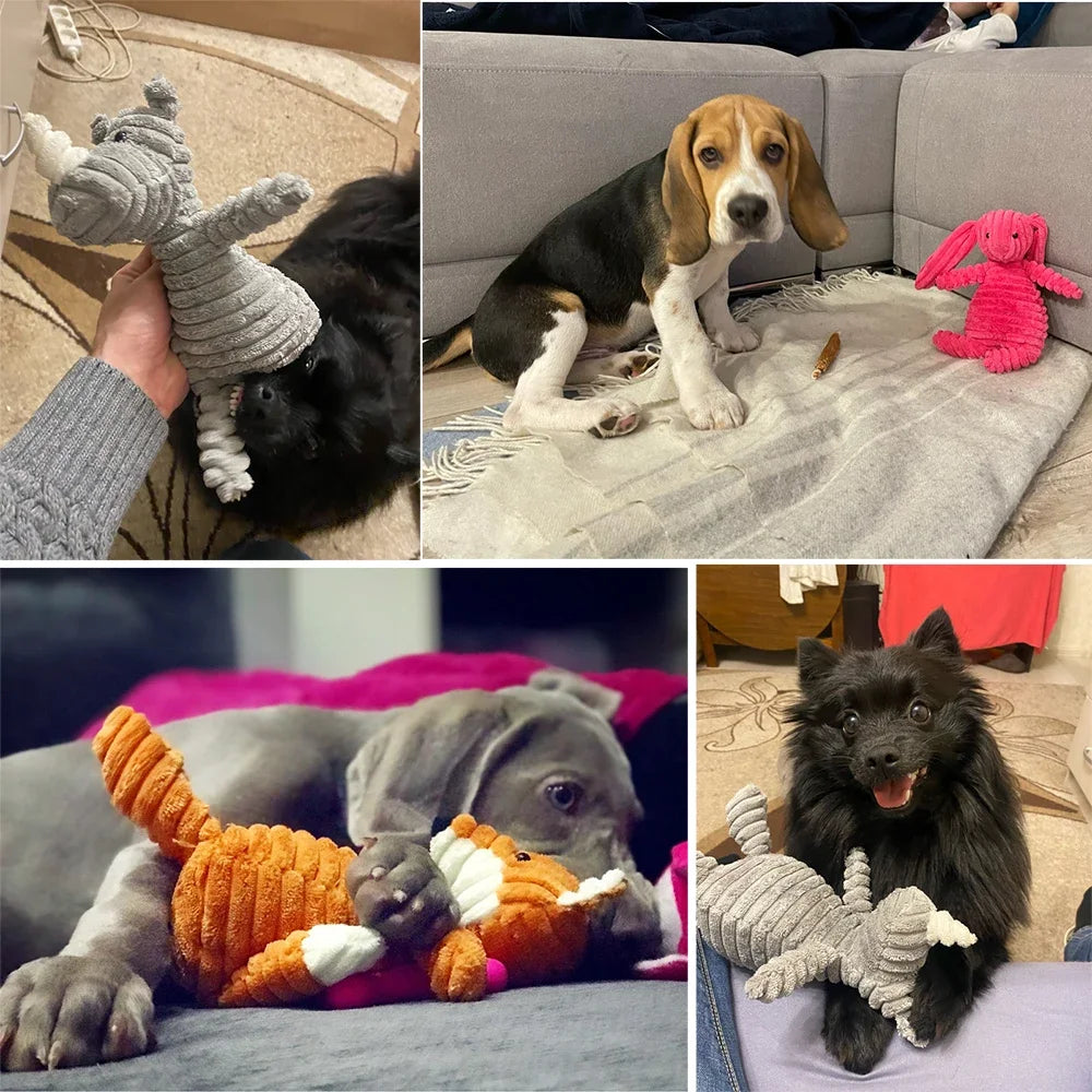 Plush Animal Shaped Dog Toy