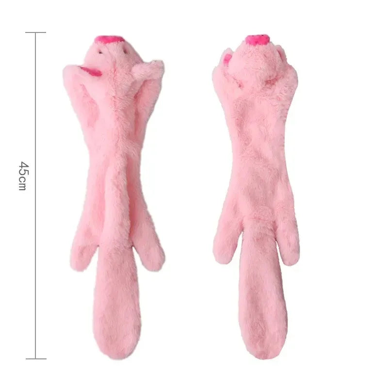 STUFFINGLESS Animal Shaped Dog Toy with Squeakers