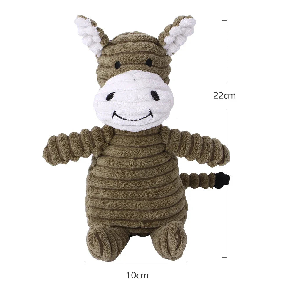 Plush Animal Shaped Dog Toy