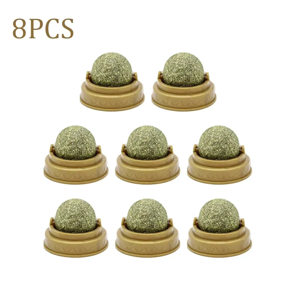 1-10PC PET CATNIP EDIBLE BALL