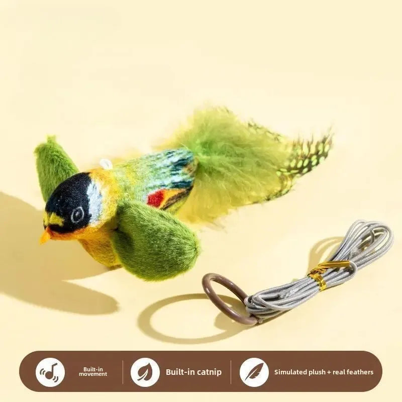 INDOOR INTERACTIVE BIRD TOY W/ REALISTIC SOUNDS