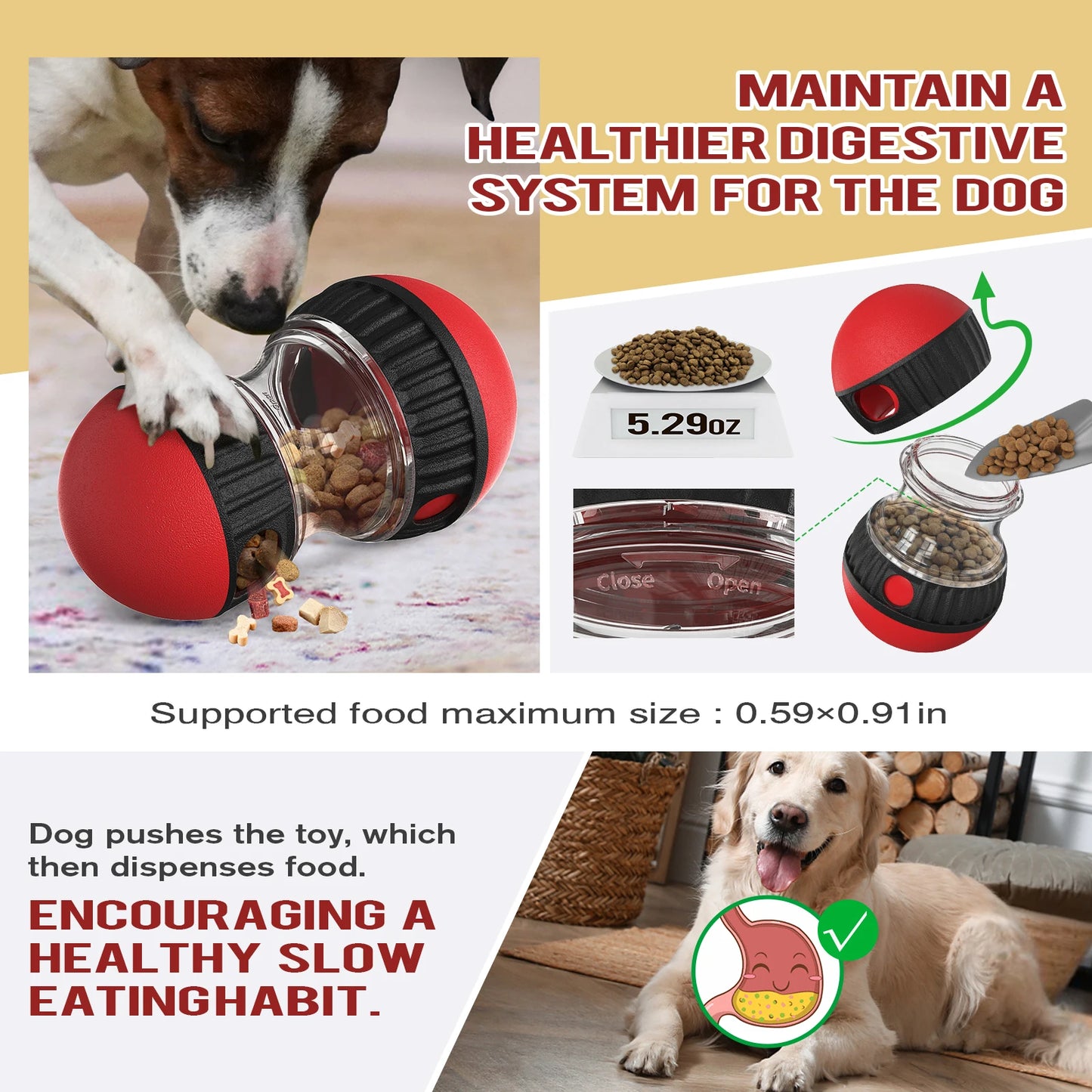 Stimulating Slow Feeder for Dogs