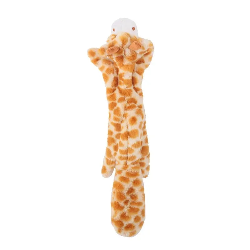 STUFFINGLESS Animal Shaped Dog Toy with Squeakers