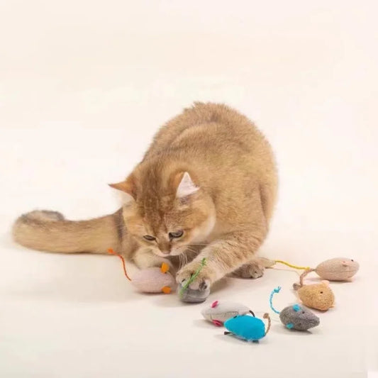 3Pcs SIMULATION MOUSE CAT TOY - BITE RESISTANCE