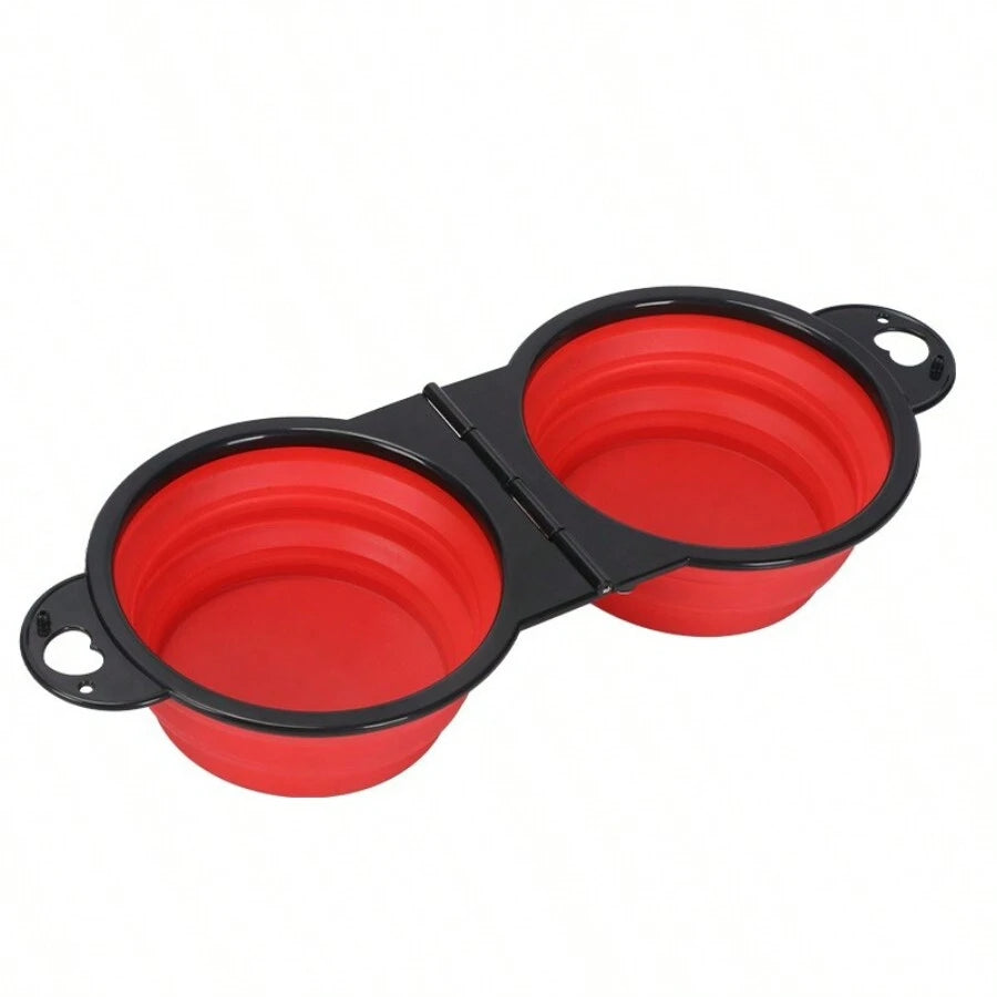 2-in-1 FOLDABLE DUAL FEEDING BOWL - PORTABLE