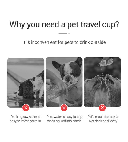 PORTABLE DOG WATER BOWL