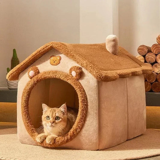 FOLDABLE CAT HOUSE - WASHABLE