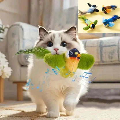INDOOR INTERACTIVE BIRD TOY W/ REALISTIC SOUNDS