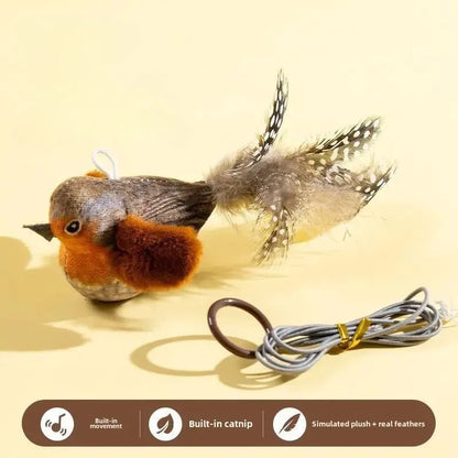 INDOOR INTERACTIVE BIRD TOY W/ REALISTIC SOUNDS