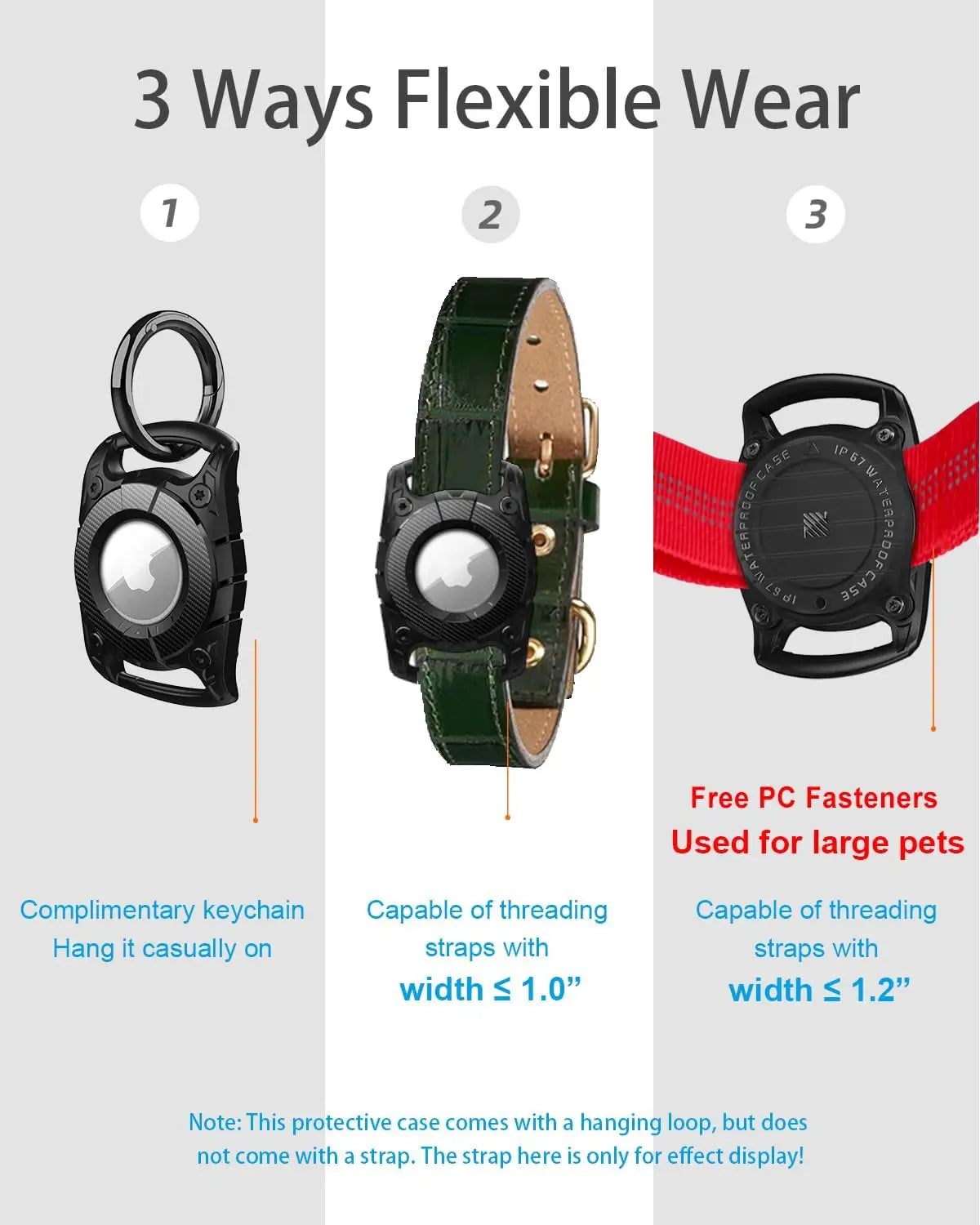 WATERPROOF AIRTAG HOLDER FOR DOG COLLAR