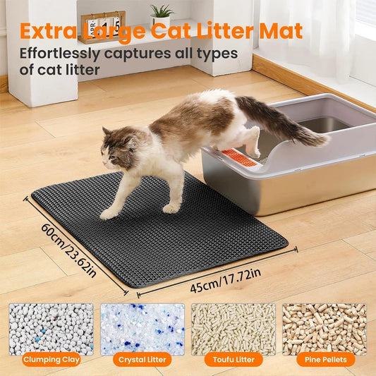 CAT LITTER MAT - DOUBLE LAYER WATERPROOF
