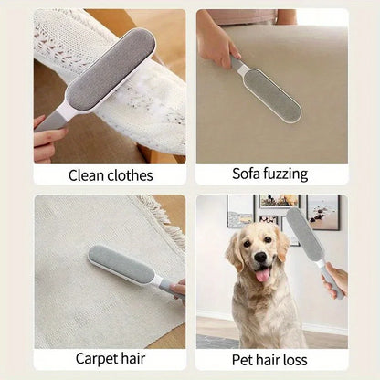 DOUBLE-SIDED PET HAIR REMOVER FOR - CATS, DOGS, CLOTHING, FURNITURE