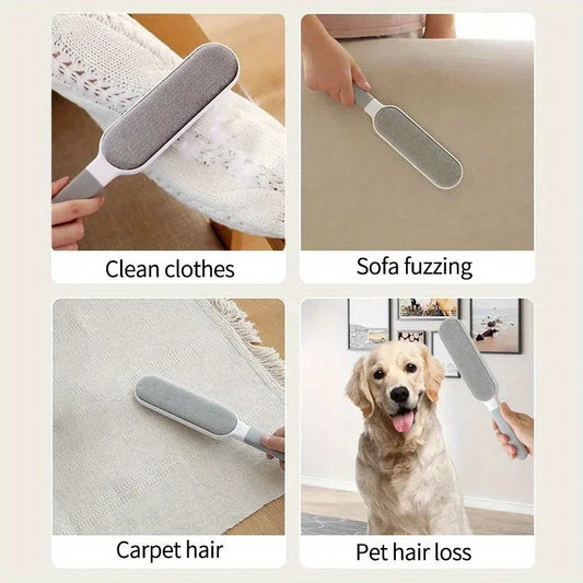 DOUBLE-SIDED PET HAIR REMOVER FOR - CATS, DOGS, CLOTHING, FURNITURE