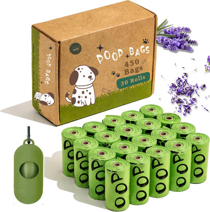 BIODEGRADABLE DOG POOP BAGS - LAVENDER SCENTED!