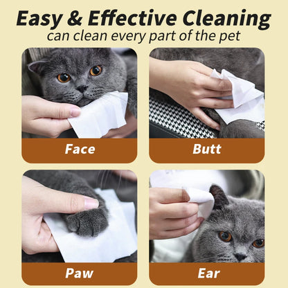 80PCS/pack HYGENIC DISPOSABLE PET WIPES