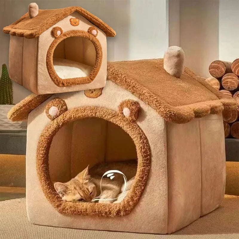 FOLDABLE CAT HOUSE - WASHABLE