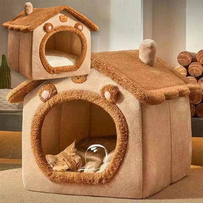 FOLDABLE CAT HOUSE - WASHABLE