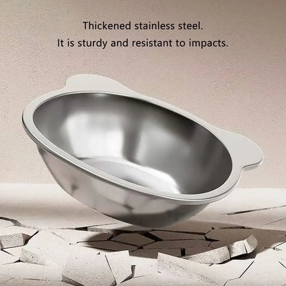 STAINLESS STEEL RAISED CAT BOWL WITH 15° ELEVATED DESIGN