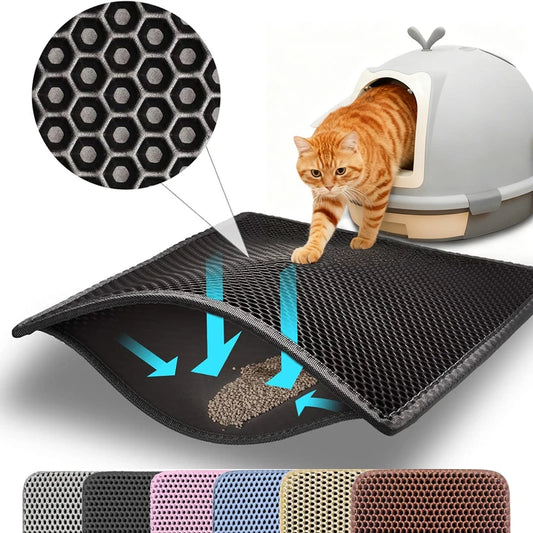 CAT LITTER MAT - DOUBLE LAYER WATERPROOF